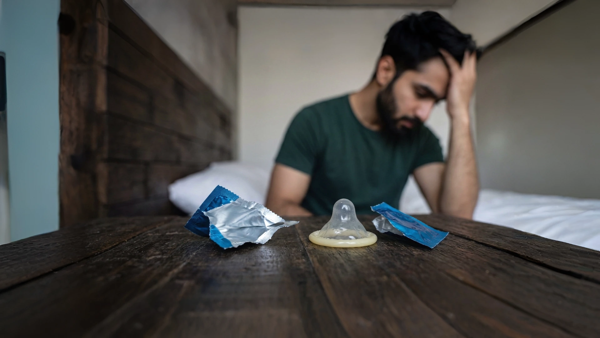 lose erection after wearing condom