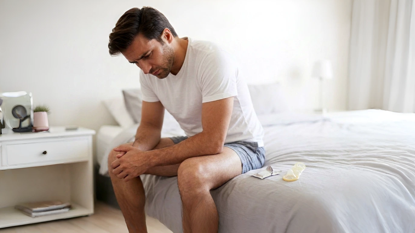 loss of erection with condom